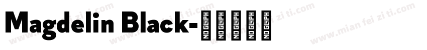 Magdelin Black字体转换